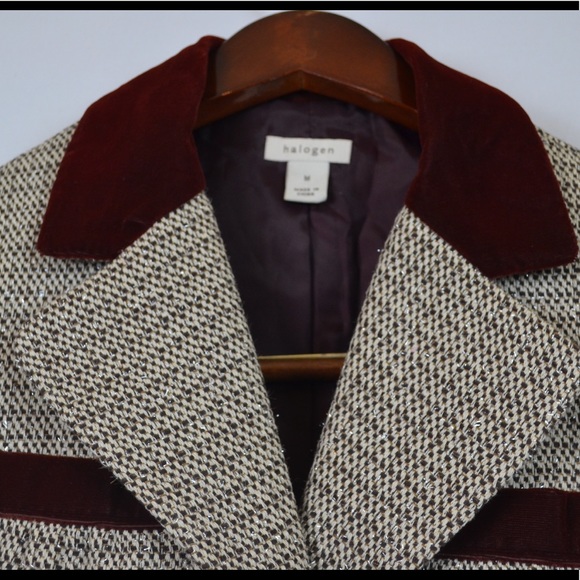 NWOT Neiman Marcus couture, tailored trimmed tweed blazer - Picture 3 of 15